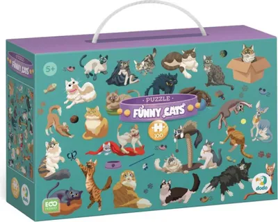 Obrázok produktu pre Puzzle 100 zábavných mačiek