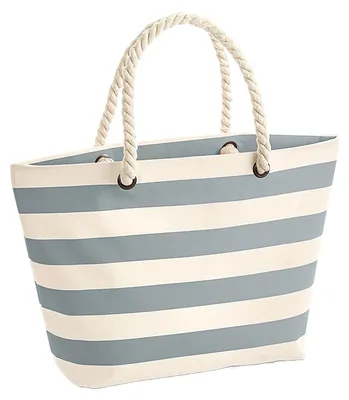 Immagine prodotto di Westford Mill - Borsa "Boardwalk", con strisce FK1289 (taglia unica) (Naturale/Grigio)