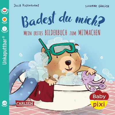 Produktbild von Baby Pixi (unkaputtbar) 85: Mein erstes Bilderbuch zum Mitmachen: Badest du mich?