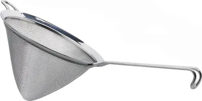 Image de KitchenCraft Passoire conique of avec maille pour tamiser les purées et les bouillons, Acier inoxydable, 18 cm - Argent