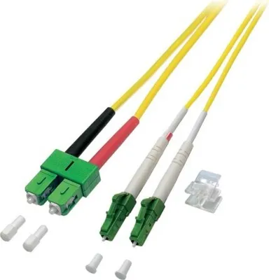 Produktbild von OS2 duplex Glasfaserkabel LC/APC-SC/APC 10m