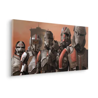 Produktbild von Keilrahmenbild - Star Wars Bad Batch Squad - Größe 90 x 40 cm