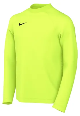 Image de T-shirt de football manches longues Nike Dri-FIT Park VIII pour enfants, couleur volt/noir, modèle HV82