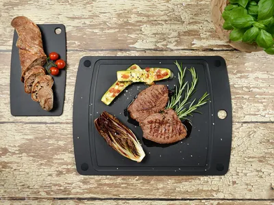 Obrázek produktu pro Jade Schneidebrett Gourmet Gripper schwarz 44 x 32