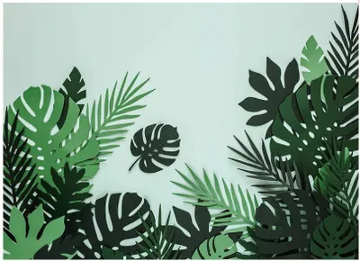 Produktbild von Tropische Blätter ALOHA Tischdeko HAWAII