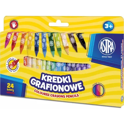Zdjęcie produktu dla Kredki z glinki kaolinowej Astra 24 kolory