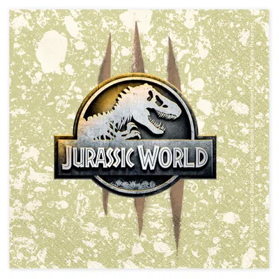 Papierservietten Jurassic World 20 Stück mit Logo 33x33cm