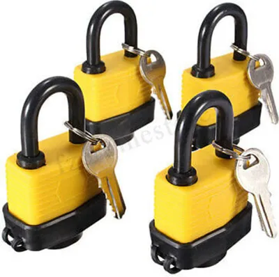 Produktbild von 4x Vorhängeschloss Gleichschließend Schloss 40mm Bügelschloss Sicherheitsschloss