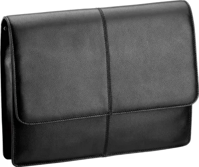 Produktbild von Aktenmappe-Schreibmappe-Arbeitstasche-Leder-Mappe Schwarz 35 x27x7cm-Bowatex