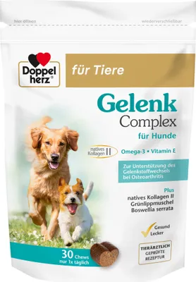 Produktbild von Doppelherz Gelenk Complex für Hunde Chews, 30 St. Kaustreifen