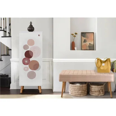Produktbild von Skye Decor, Vegas White - 940 - 0900, Flurmöbel-Set, Weiß, 100 % MELAMINBESCHICHTETE SPANPLATTEN, 50 x 38 x 135 cm