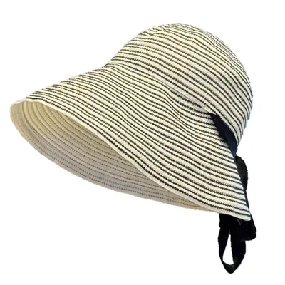 Produktbild von Sonnenhut Damen Fischerhut Boho Faltbar Strandhut, Beige