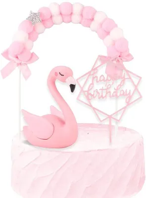Immagine prodotto di Decorazioni per torte in acrilico, ideali per compleanni - confezione da 3 pezzi - Sicure ed ecologiche