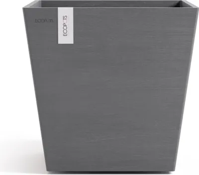 Produktbild von Ecopots Rotterdam 35 + Blumentopf mit Wasserreservoir - L 35 cm x B 35 cm x H 34,4 cm - Innen- und Außenbereich