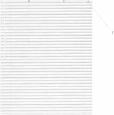 Image de Stores à lamelles vidaXL, blanc, 175 x 140 cm, aluminium