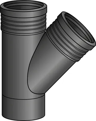 Immagine prodotto di KE Kelit ASI445, PHONEX ST, derivatore singolo, 45°, 110/110, 1 pz.