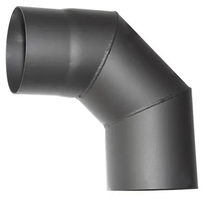 Immagine prodotto di Gomito HS 090/120/1,5 mm, per canna fumaria, gomito per camino per il collegamento di tubi di scarico