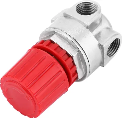 Imagen del producto de Accesorios para compresores de aire: válvula de aleación de zinc, alta precisión, con 4 orificios, para regulación de presión