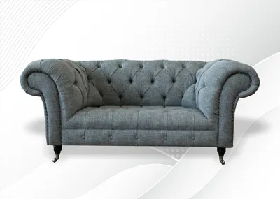 Obrázek produktu pro Chesterfield design čalouněná sedací souprava pohovky kožené textilní pohovky