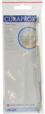 Productafbeelding van Curaprox Interdentale borstelhouders UHS 420 duo, zilver