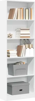 Obrázek produktu pro Maison Exclusive – knihovna bílá 60 x 24 x 176 cm dřevěný materiál