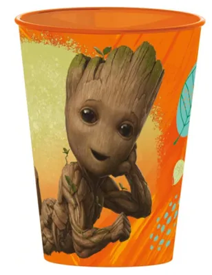 Produktbild von Guardians of the Galaxy Kinder Trinkbecher / Zahnputzbecher 260 ml – Wiederverwendbar & BPA-frei – Bunter Kunststoffbecher mit Symbol