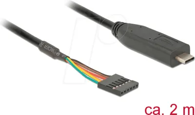 Produktbild von DeLOCK 63913, 2 m, USB C, Schwarz