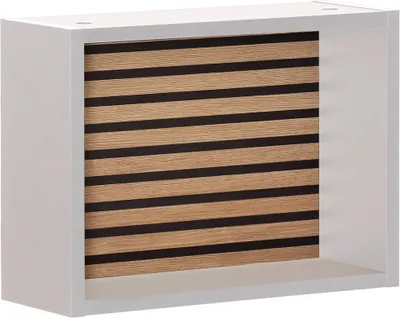 Produktbild von Regal modern in weiß, Akustikpaneel-Optik EVORA-80