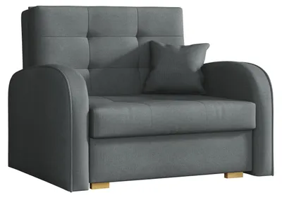 Produktbild von MIRJAN24 Schlafsofa Viva Gold I, einsitzer Polstersofa mit Bettkasten und Schlaffunktion, Stilvoll Couch (Kronos 22)