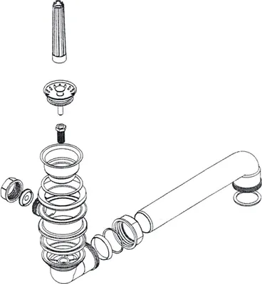 Produktbild von FRANKE Ablaufgarnitur 1 1/2 Zoll Stopfenventil für EFG 614-80