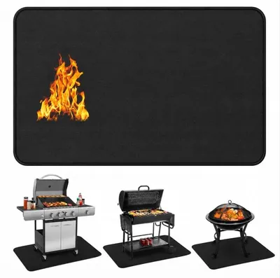 Zdjęcie produktu dla Mata Ochronna Pod Grill 152X102Cm Antypoślizgowa Sbr Gumowa Duża