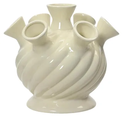 Immagine prodotto di Vaso OttoSimon in porcellana bianca, 18 cm, decorazione floreale