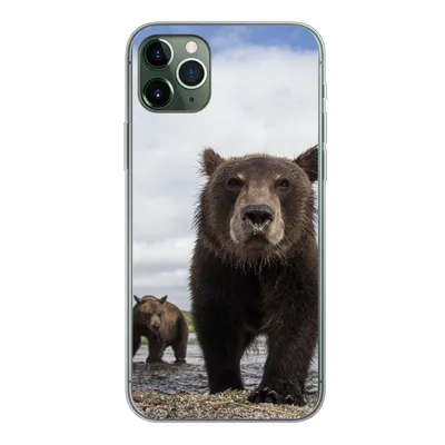 Produktbild von MuchoWow® Handyhülle Schutzhülle Hülle für iPhone 11 Pro Max Bär - Küste - Wasser Silikon Softcase Handy Hülle - Schutz