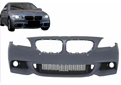 Obrázok produktu pre Nárazník pre BMW 5 F10 F11 11-14 M-Technik dizajn bez hmlových svetiel.