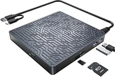 Immagine prodotto di Masterizzatore DVD esterno 5 in 1, grigio, USB