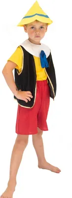 Pinocchio Kostüm Holzpuppe für Kinder von Vorne