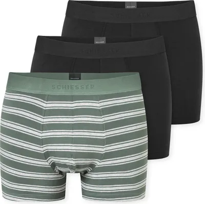 Produktbild von Schiesser Herren Shorts 3er-Pack – Baumwolle, Elastischer Webgummibund, 95/5 Serie, 180199-918