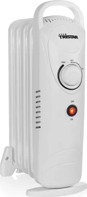 Produktbild von Tristar KA-5103 Ölradiator, Öl-Heizlüfter, Öl, Drinnen, Flur, Weiß, Tasten, Drehregler