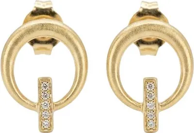 Produktbild von 375 Echtgold Ohrstecker mit Zirkonia Damen