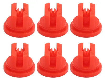 Image de 20 buses de pulvérisation plats, pour une distribution uniforme du produit, adaptés aux pulvérisateurs agricoles, avec une buse atomisante à 110 degrés et un diamètre de 30,58 mm