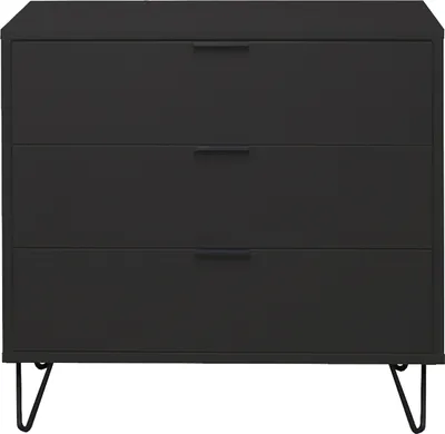 Produktbild von Kommode >Bonnie< in anthrazit matt lack - 81x80x45cm (BxHxT)