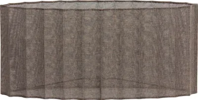 Produktbild von Light & Living - Lampenschirm oval Disli - Dunkelbraun - 58x24x27cm - Stoffschirm für E27