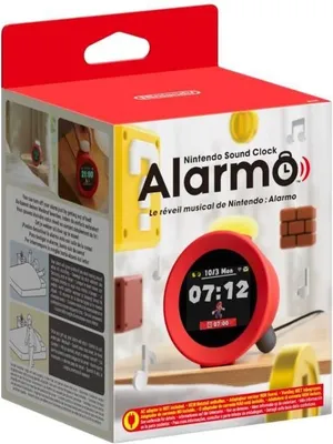 Obrázok produktu pre Hudobný budík Nintendo Alarmo, zvuky Mario & Zelda, 35 zvonení, detekcia pohybu