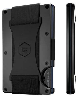 Produktbild von Minimalistische schlanke Geldbörse für Herren, Gunmetal, Geldgurt