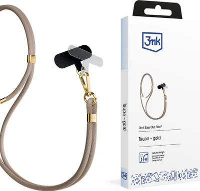 Obrázek produktu pro 3MK EasyClip, Mibilní telefon, Nylon, Zinek, Zlato, Světle hnědošedá, Závěsný obal