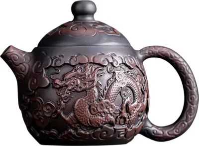 Produktbild von Teekanne YU-37655 - Braun mit Drachenmotiv KP37655