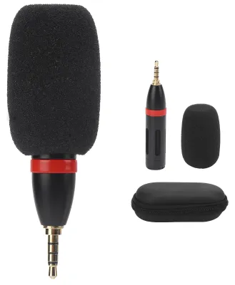 Immagine prodotto di EY-650A: microfono portatile da 3,5 mm ad alta sensibilità per interviste vocali