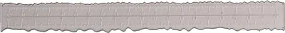 A torn strip of paper with ruler markings.