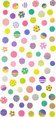 Produktbild von Oblique Unique Kreis Sticker Set Vintage Style Retro Kreise Aufkleber Scrapbooking Basteln Deko