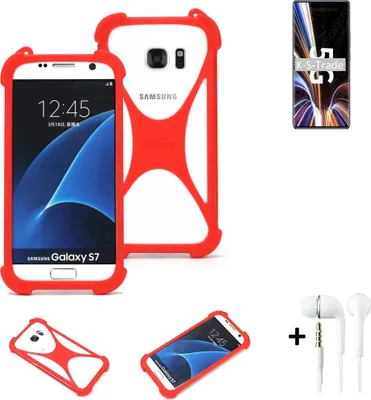 Produktbild von Handy-hülle + Kopfhörer kompatibel mit ZTE Axon 40 Pro Schutz-hülle Bumper Silikon Schutz Hülle Cover Case Silikoncase Silikonbumper TPU Softcase